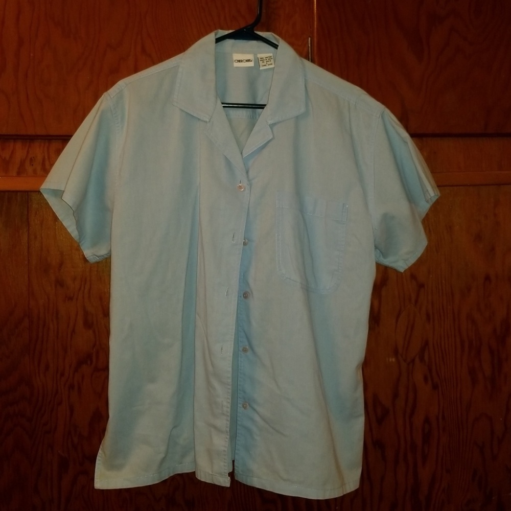 Ladies large button down shirt